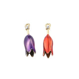 3D Enamel Tulip Flower Charms Earring Necklace Pendants 20pcs