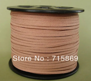 100 Yards Natural Wood Faux Suede Cord for DIY Necklace Bracelets