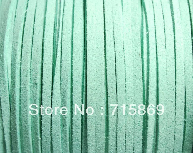 100Yards Mint Green Faux Suede Cord
