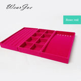 3pcs Jewelry Trinkets Display Storage Travel Case Organizer Set