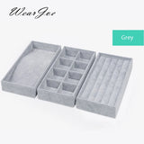 3pcs Jewelry Trinkets Display Storage Travel Case Organizer Set