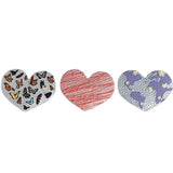 30pcs Acrylic Floral Sheet Love Heart Resin Charms for Earring Necklace Pendant