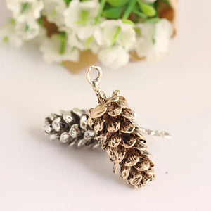40 Vintage Pine Cone Charms for Necklace Bracelet Keyring Craft