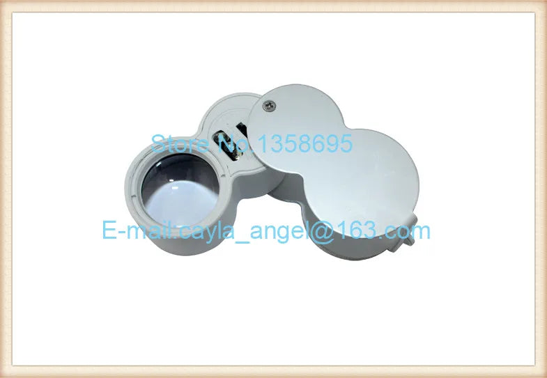 40X-25mm LED Magnifying Glass with Currency Detecting and Jewelry Identifying