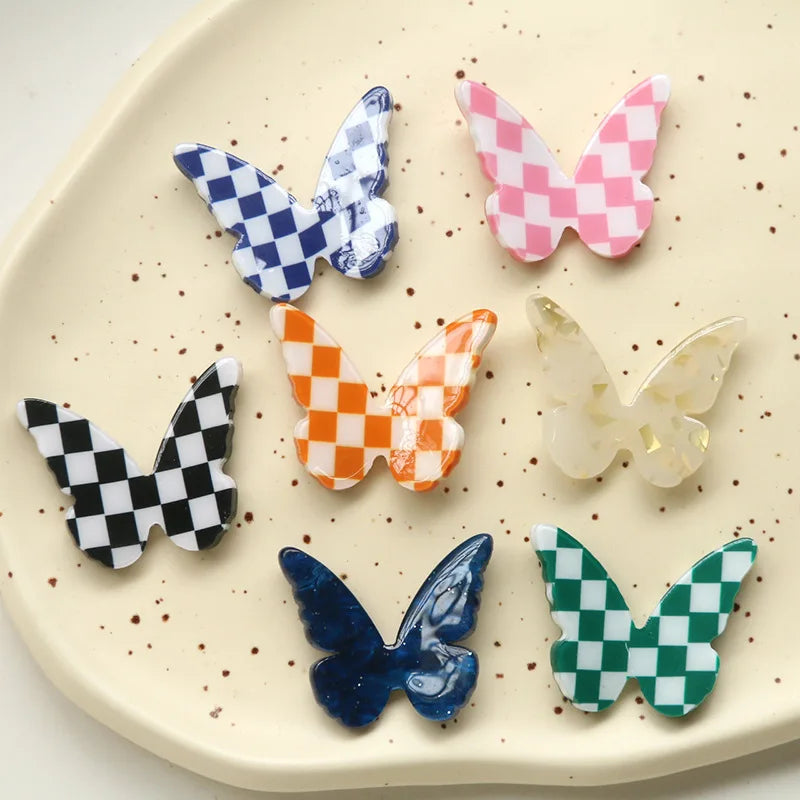 40pcs Butterfly Resin Cabochons for Charms Pendant Hair Jewelry Decoration