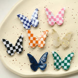 40pcs Butterfly Resin Cabochons for Charms Pendant Hair Jewelry Decoration