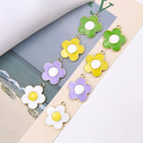 40pcs Enamel Alloy Spring Flowers Charms 19*22MM Ornament Accessory Pendant