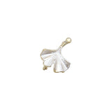 40pcs/Lot Glitter Enamel Alloy Ginkgo Leaves Charms DIY Jewelry Pendants