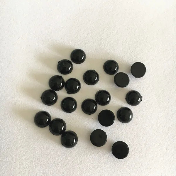 500 pcs 6mm Half Round Cabochon Beads, Crystal Acrylic Flatback, DIY Supplies
