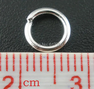 500PCs Silver Plated Jump Rings 7mm Dia.