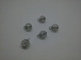 500Pcs Spiral Bead Cages Pendants 8mm Jewelry DIY Findings