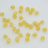 500Pcs Spiral Bead Cages Pendants 8mm Jewelry DIY Findings