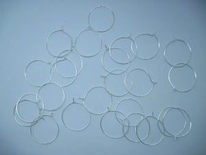 500Pcs Wine Glass Rings Charm Hoop Findings Earring Hoop Accessory