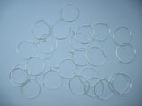 500Pcs Wine Glass Rings Charm Hoop Findings 30mm Earring Hoop Accessory
