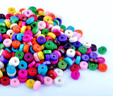 500pcs Natural Wood Rondelle Spacer Beads 8x3mm