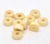 500pcs Natural Wood Rondelle Spacer Beads 8x3mm