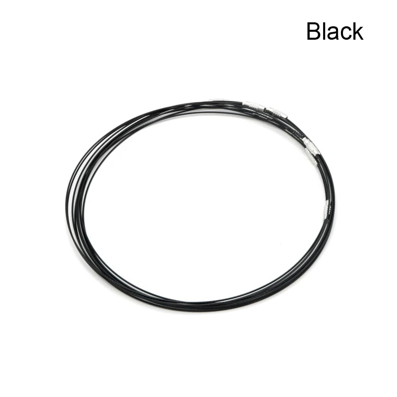 50Pcs Stainless Steel Necklace Cord DIY Chain Cords 18inch