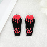 50Pcs Bloody Horror Coffin Halloween Charms For Diy Earring Necklace