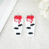 50Pcs Bloody Horror Coffin Halloween Charms For Diy Earring Necklace