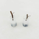 50pcs Colorful Milk Drink Cup 3D Resin Plastic Charms DIY Jewelry Making