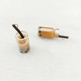 50pcs Colorful Milk Drink Cup 3D Resin Plastic Charms DIY Jewelry Making