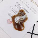 50pcs Smudge Resin Twisted Geometry Necklace Pendants Earring Charms