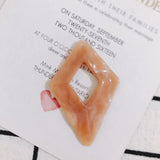 50pcs Vintage Resin Necklace Pendants Geometry Jewelry Charms Accessory