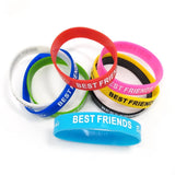 50pcs Silicone Bracelets Wristband Jewelry Mix Colors Randomly