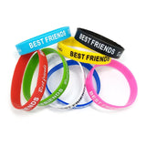 50pcs Silicone Bracelets Wristband Jewelry Mix Colors Randomly