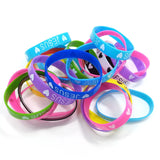 50pcs Love JESUS Silicone Wristbands Bracelets Random Colors