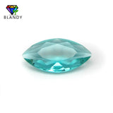 50pcs/lot Marquise Cut Red Green Glass Synthetic GemStone For Jewelry