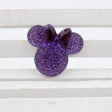 50pcs 28*25mm Mickey Head Shape Flatback Resin Rhinestone DIY