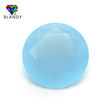 50pcs/lot 3.0~12mm Loose Glass Stone Round Cut Gems For Jewelry