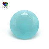 50pcs/lot 3.0~12mm Loose Glass Stone Round Cut Gems For Jewelry
