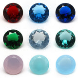 50pcs/lot 3.0~12mm Loose Glass Stone Round Cut Gems For Jewelry
