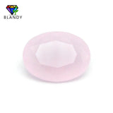 50pcs Loose Glass Stones Oval Shape Machine Cut Synthetic Gemstone for Jewelry