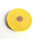 Jewelry Buffing Disc Polishing Tool Cotton Wheel 2pcs Yellow Buffing Cloth