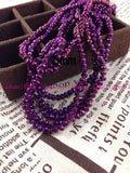 6*4MM Purple Glass Crystal Rondelle Beads - 1000pcs