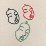 60pcs Human Women Face Shape Earring Pendants Accessory
