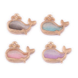 60pcs Glitter Double Colors Enamel Alloy Charms Animal Whale Fish Metal Ornament