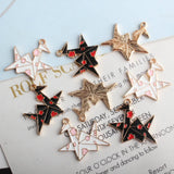 60pcs Oil Drop Diy Jewelry Accessories Enamel Paper Crane Charms