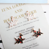 60pcs Oil Drop Diy Jewelry Accessories Enamel Paper Crane Charms