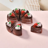 60pcs Colorful Strawberry Cake Resin Cabochons DIY Jewelry Findings