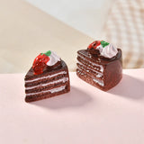 60pcs Colorful Strawberry Cake Resin Cabochons DIY Jewelry Findings