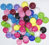 650pcs 14mm Acrylic Flat Round Beads Mix for Chunky Necklace & Bracelet DIY