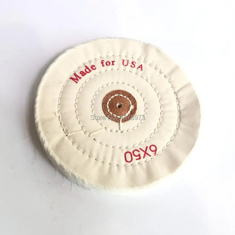 6X50 Buffing Cloth Wheel Buffing Disc 2pcs/lot Cotton Buffing Wheel