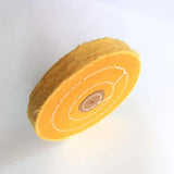 6X50 Yellow Buffing Cloth Wheel Jewelry Polishing Tool Cotton Buffing Wheel 2pcs