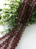 6mm Mid Purple Crystal Bicone Beads