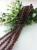6mm Mid Purple Crystal Bicone Beads