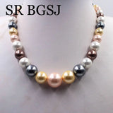 8-16mm Graduated Shell Pearl Loose Beads Strand 18inch